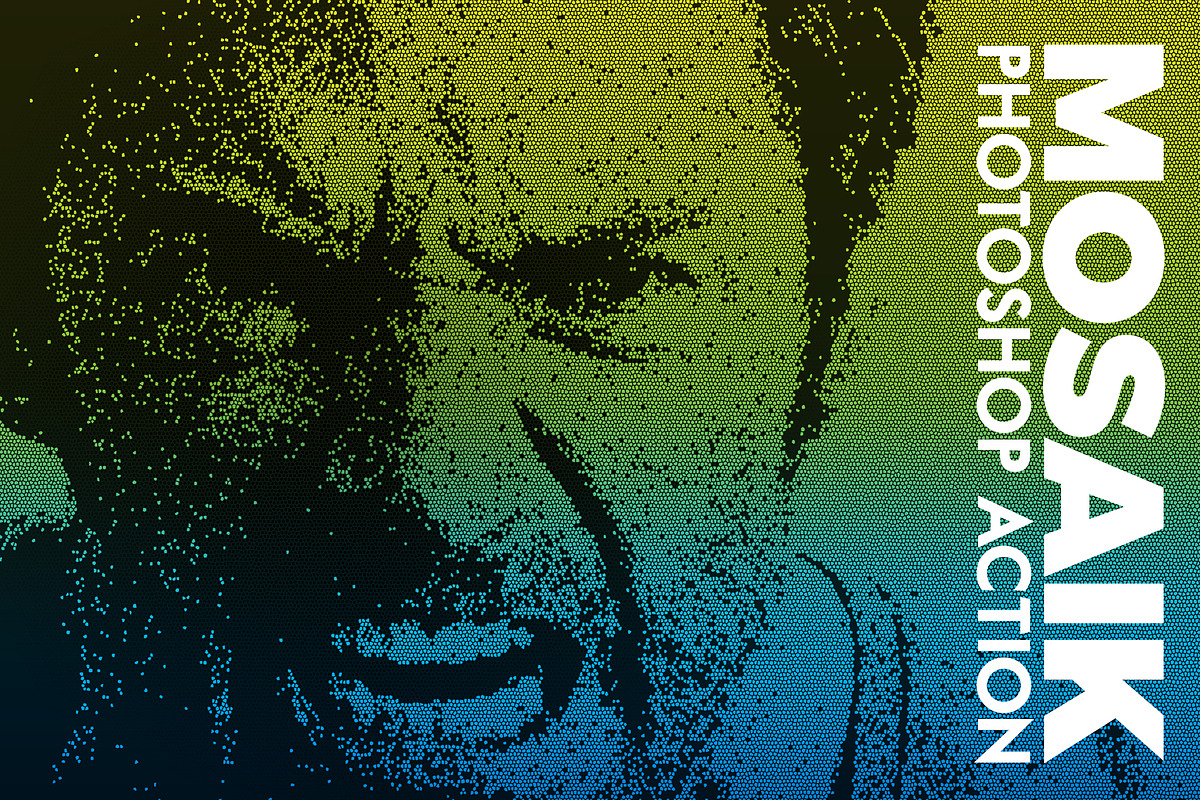 Mosaik | Pixels Photoshop Action, an Action Add-On by ContestDesign (Photo 1 of 5)