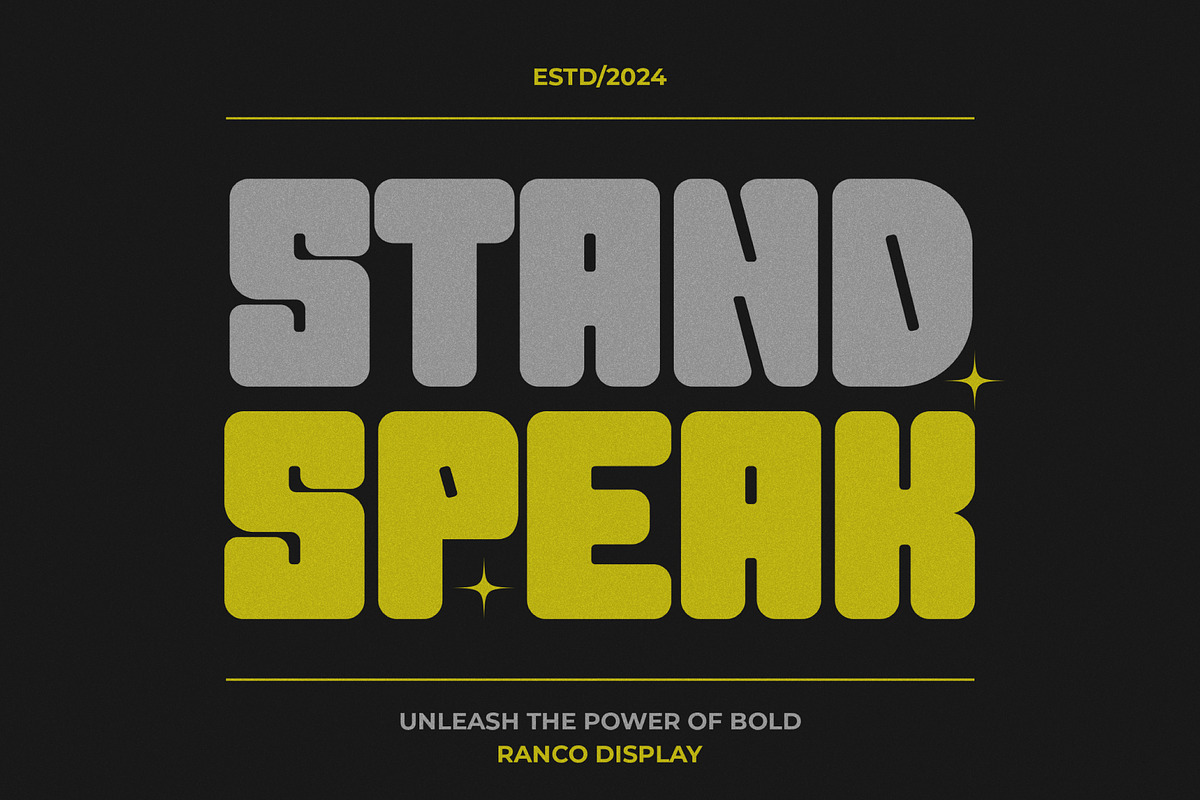 Ranco - Bold Display Font, a Sans Serif Font by Salamahtype (Photo 2 of 8)