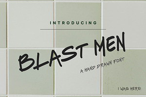 Blast Men – Handwritten Marker Font