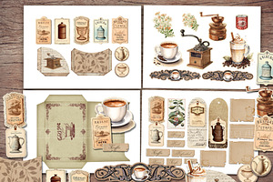 Coffee Scrapbook Kit