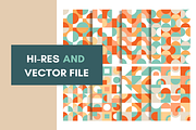 8 Retro Minimalist Seamless Patterns, a Pattern Graphic by Zakazis (Thumbnail 7 of 7)
