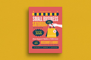 Modern Flat Design Small Business Sa, a Flyer Template by VectorVactory