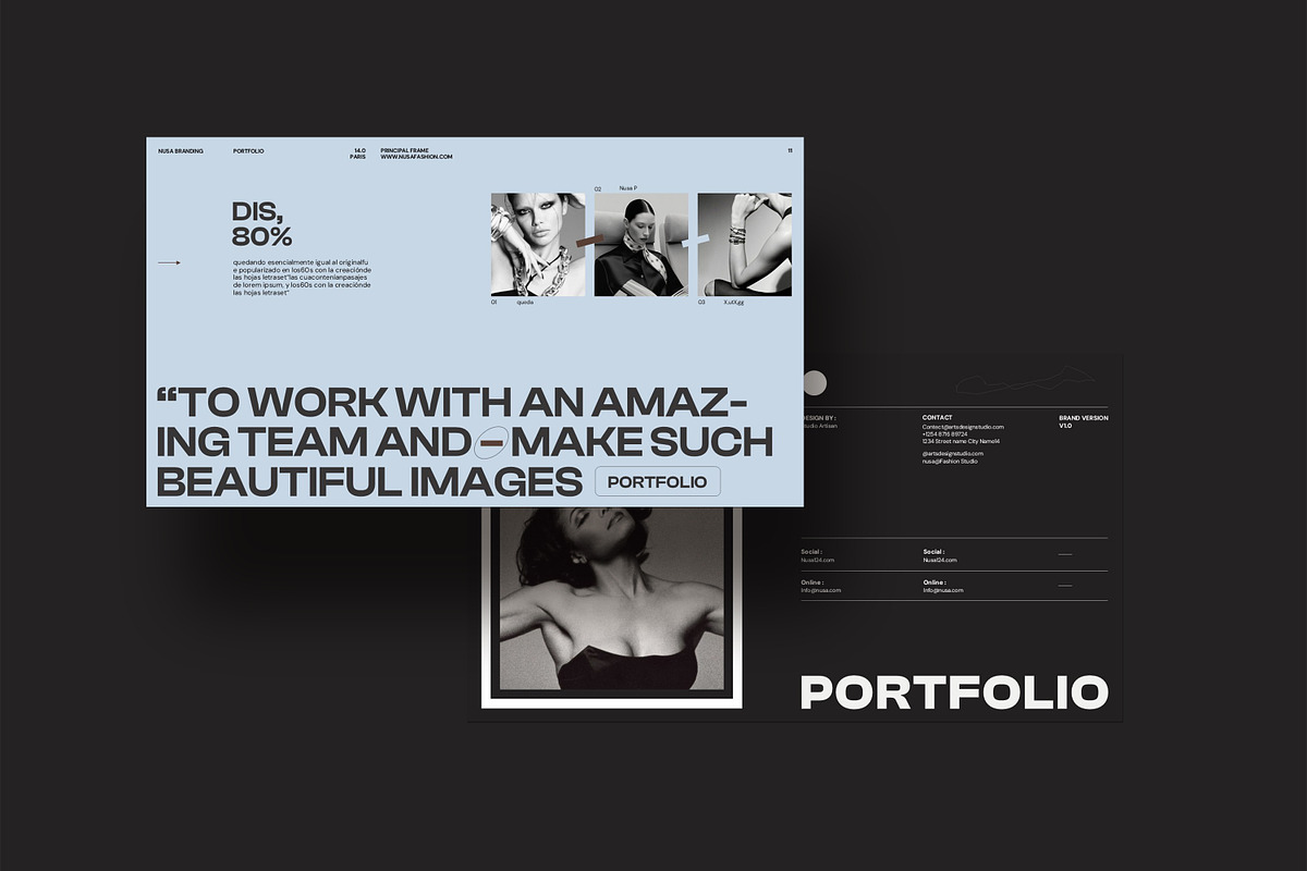 Nusa Brand Portfolio Presentation, a Presentation Template by Studio Artisan (Photo 7 of 14)