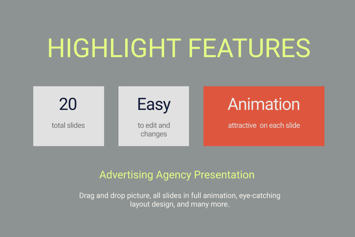 Advertising Agency Presentation, a Presentation Template by Loin Studio (Photo 2 of 4)