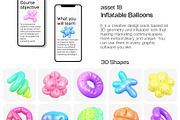 3D Abstract Design LIBRARY, a Graphic by LarysaZabrotskaya (Thumbnail 22 of 24)