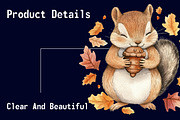 Autumn Eastern Chipmunk Sublimation, an Illustration by CitraGraphics (Thumbnail 5 of 6)