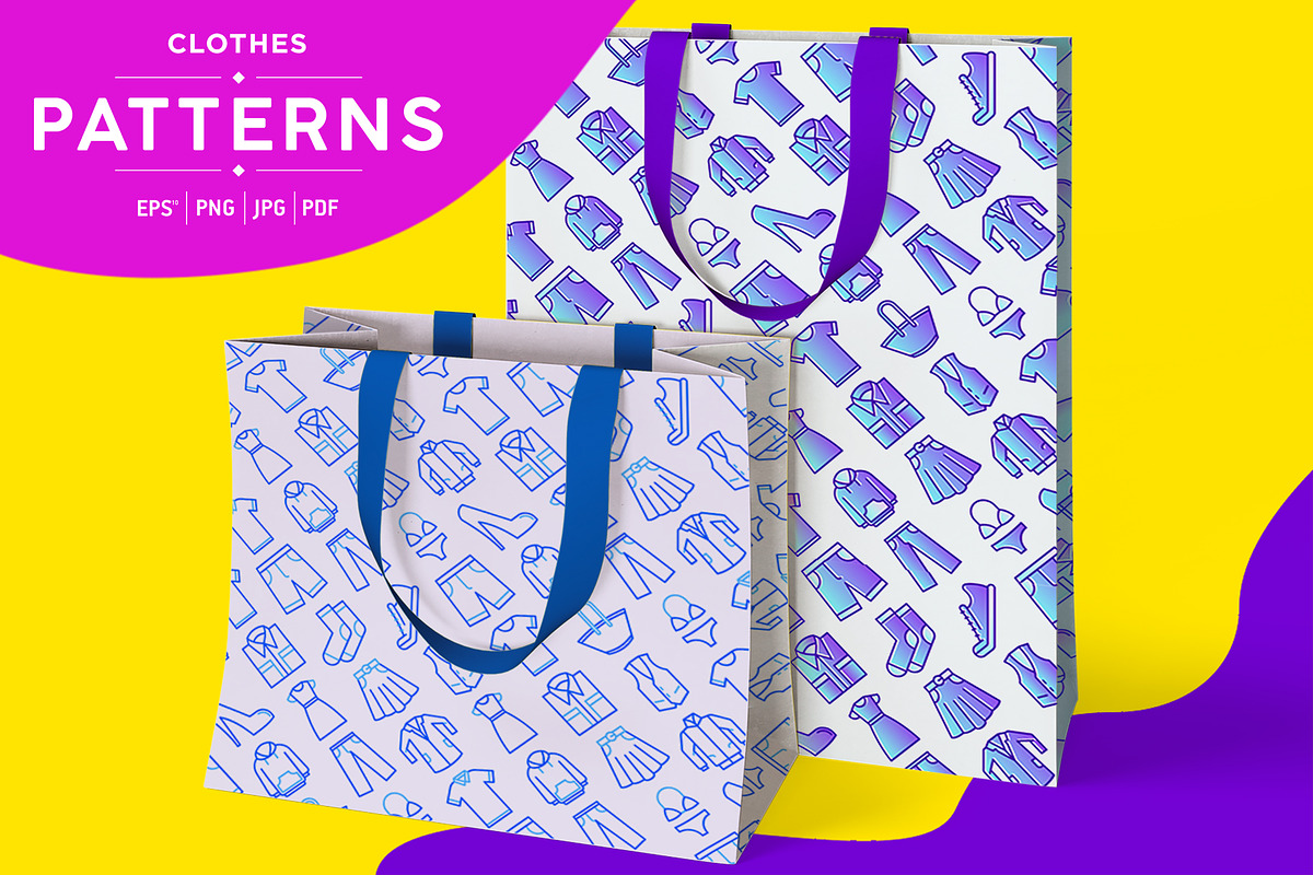 Clothes Patterns Collection, a Pattern Graphic by Alex Blogoodf (Photo 1 of 8)