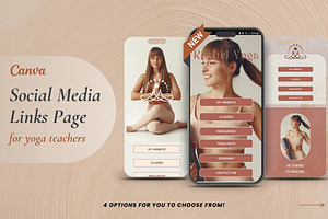 Wellness Links Page - Canva, a Landing Page Template by Unalome Design Studio