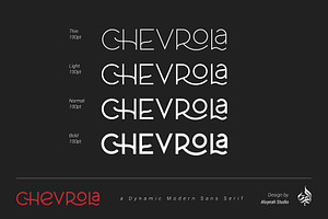 Chevrola Modern Display Font