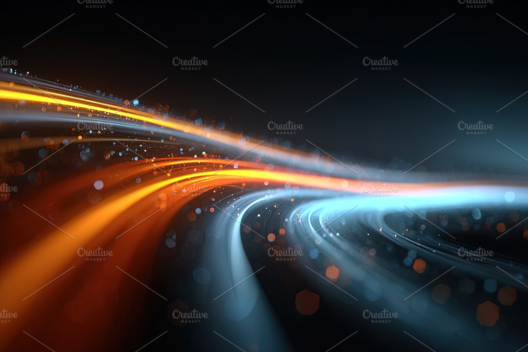 Abstract Light Trails Motion, an Abstract Photo by Ales Munt