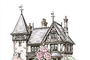 Fairytale castle wedding invitation template with vintage tiered, an Illustration by Studio ANNA (Thumbnail 1 of 2)