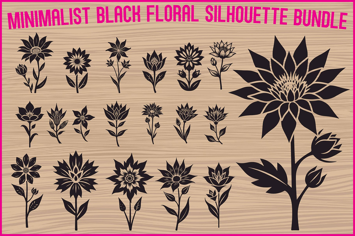 Minimal Flower Vector Pack, an Illustration by musafir_fashion (Photo 1 of 21)
