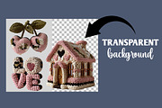 Valentine PNG Bundle Faux Yarn, an Illustration by Designworld (Thumbnail 2 of 6)