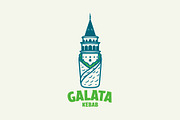 Galata Kebab Logo Template, a Branding & Logo Template by Kreasi Malam (Thumbnail 1 of 4)
