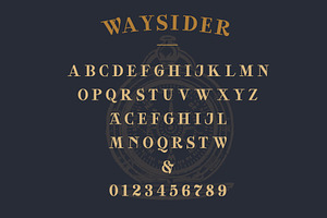 SALE Waysider - A Vintage Serif