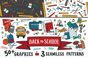 Back to School Graphics + Patterns