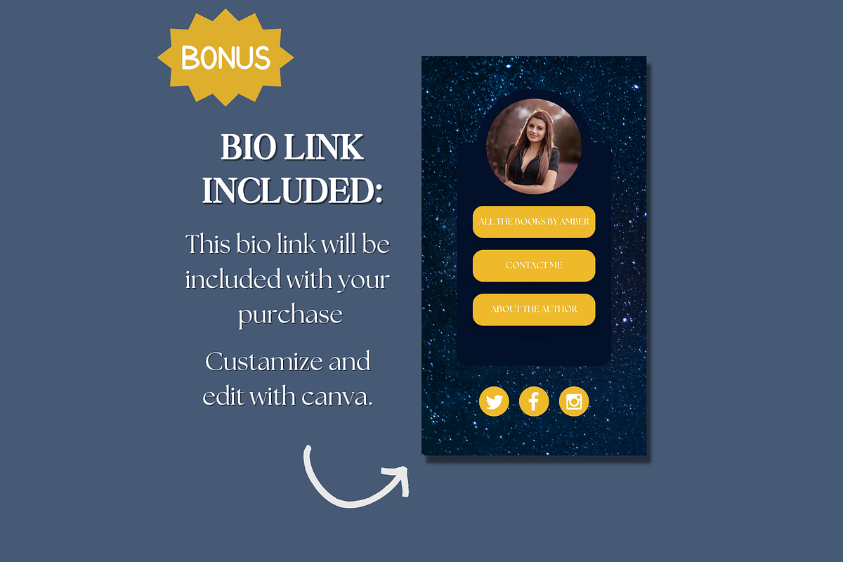 Fantasy Author Website Template, a Landing Page Template by Mindful Digital Co. (Photo 6 of 7)