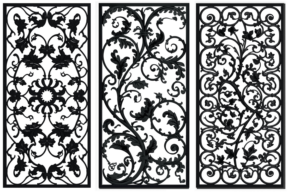 Elegant Lasercut Panel Vector Bundle, an Illustration by yasushie (Photo 18 of 21)