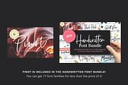Pinot Handwritten Font & Logos, a Script Font by VladCristea (Thumbnail 2 of 9)
