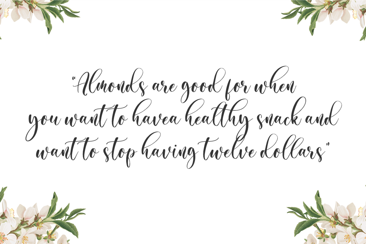 Almond Whisp - Modern Calligraphy, a Script Font by Sronstudio (Photo 6 of 10)