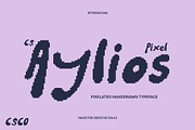 CS Aylios Pixel, a Handwritten Font by Craft Supply Co. (Thumbnail 1 of 8)