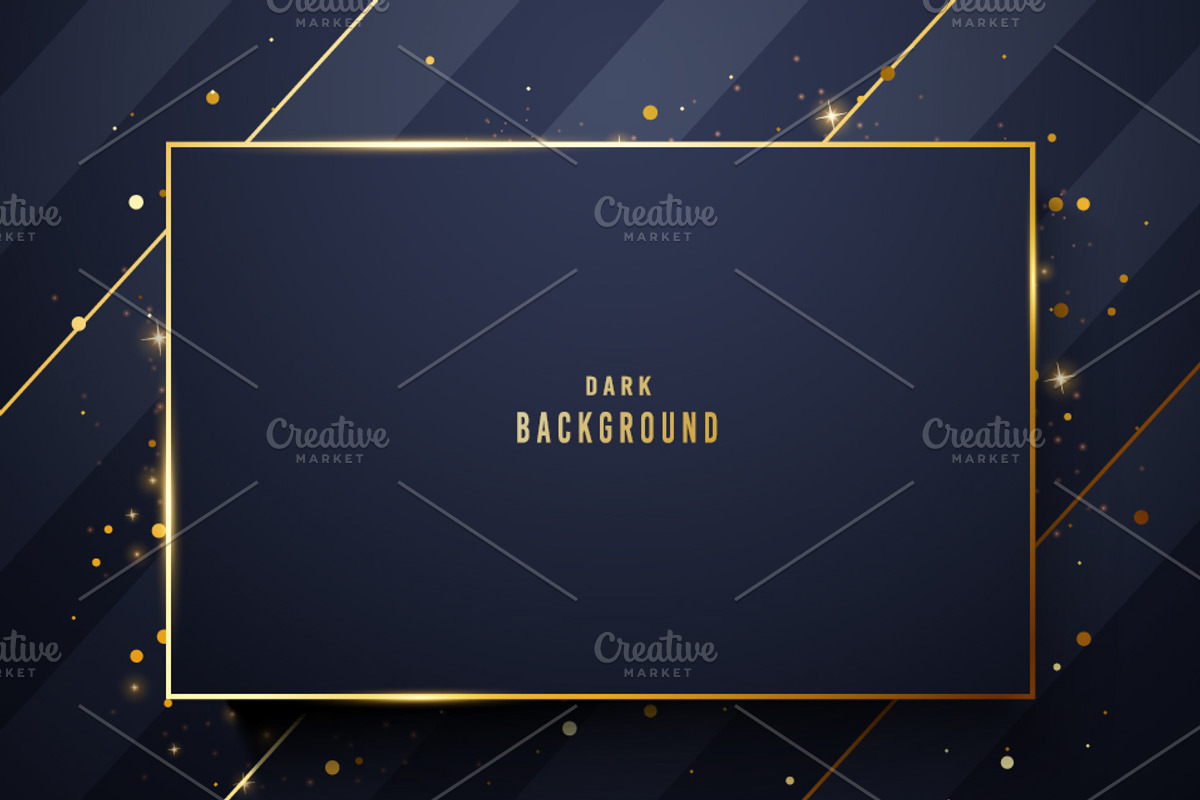 Luxury Black And Golden Sign, a Background Graphic by Black White Mouse Design