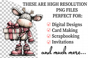 Christmas Reindeer Clipart, an Illustration by Daily.Designs (Thumbnail 2 of 5)