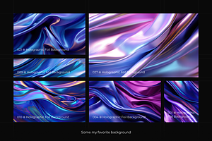 Holographic Foil Background Set