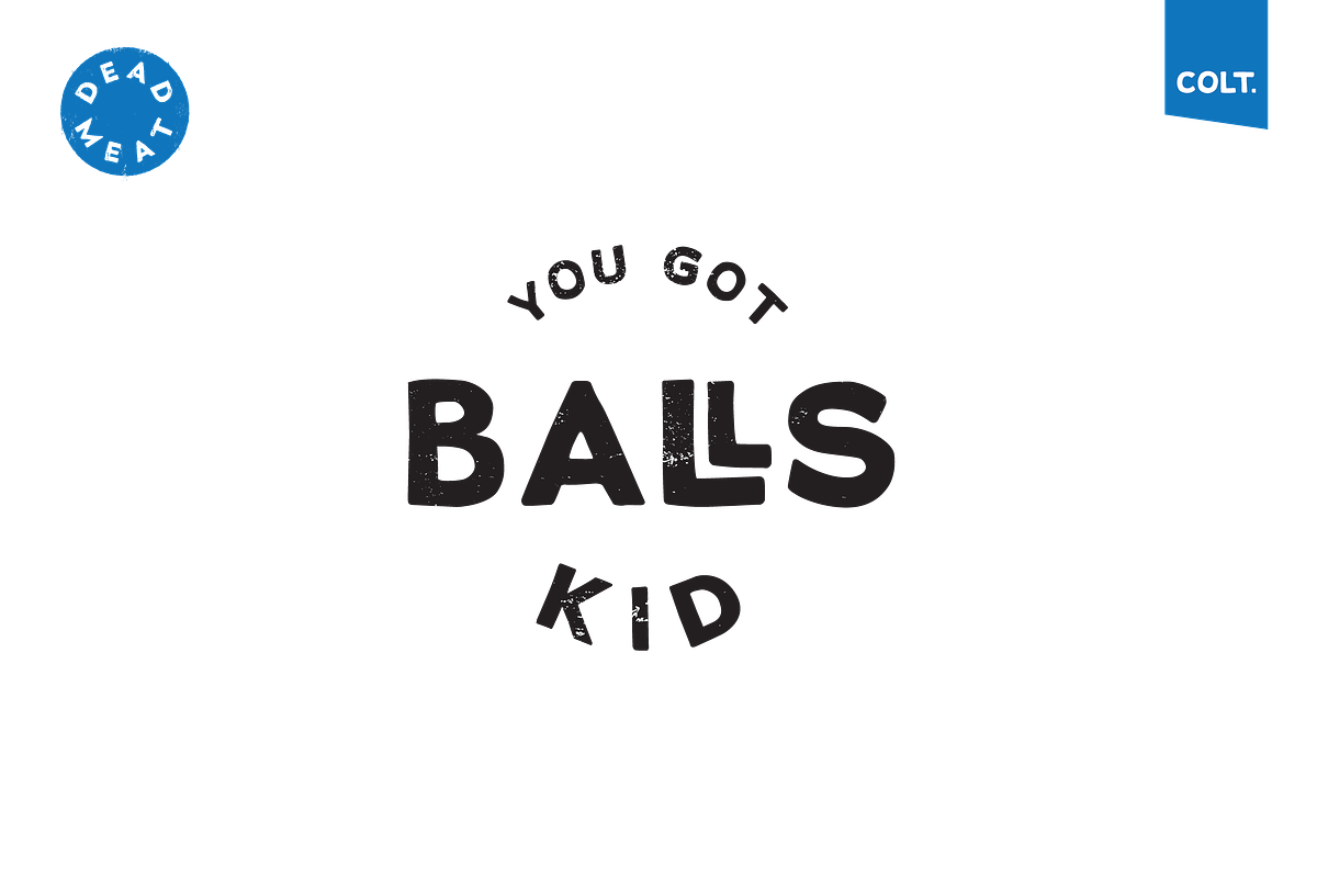 DEAD MEAT - T-shirt Design Font preview 5