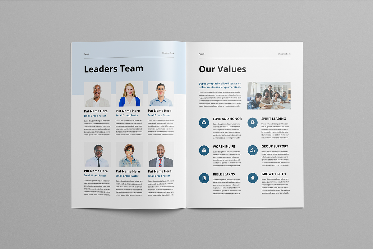 Church Welcome Booklet, a Brochure Template by Leaflove (Photo 4 of 10)