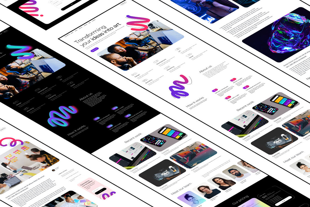 Artica // Digital Agency Website, an UI Kit Template by EGO Creative Innovations (Photo 5 of 6)