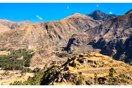 Machu Pitumarca ancient Inca town in, an Architecture Photo by Leonid Andronov