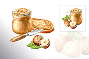 Huzelnuts. Watercolor collection, a Food Illustration by Daria Ustiugova (Thumbnail 16 of 23)