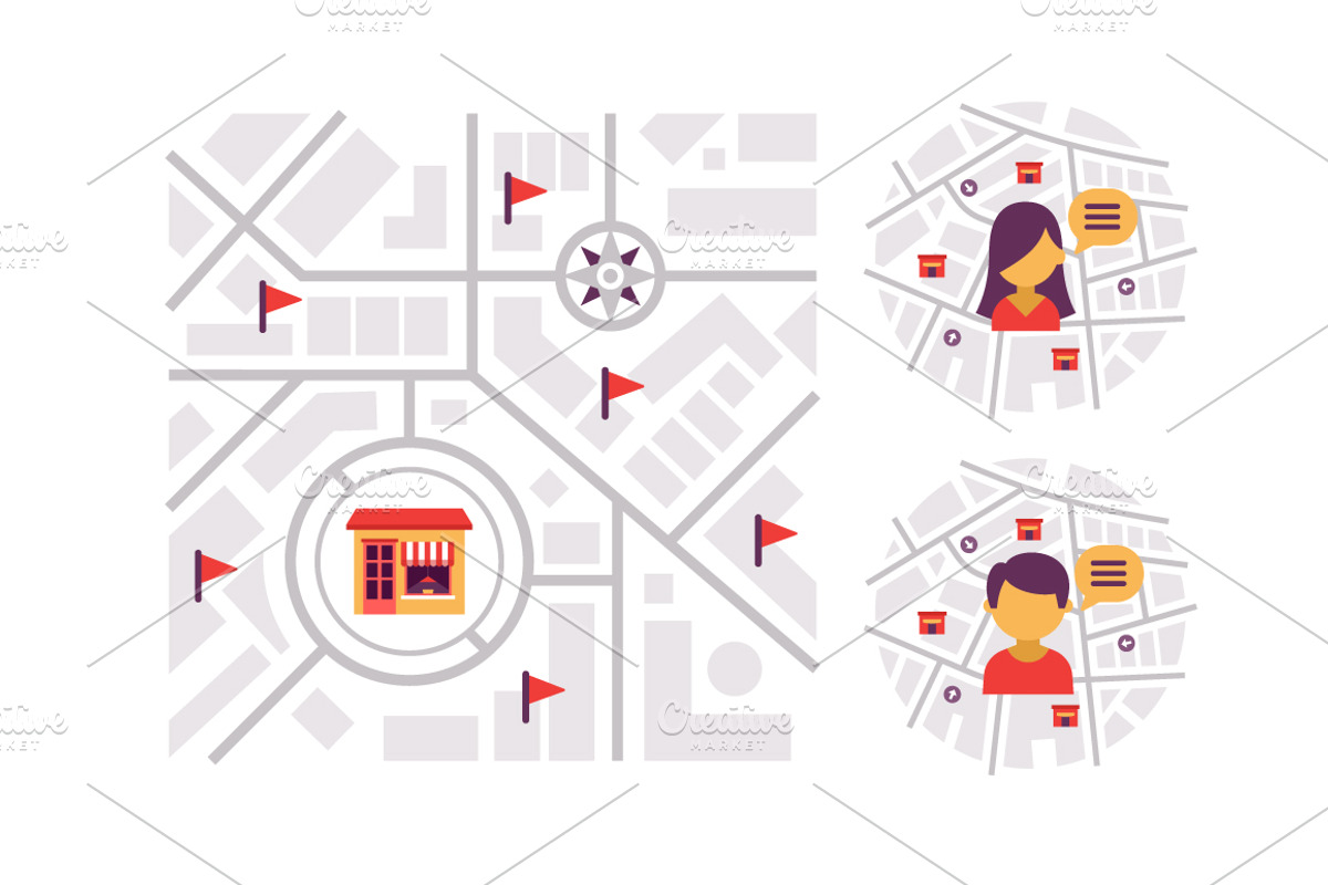 Map and Location Elements and Icons, an Icon by Rassko (Photo 4 of 4)