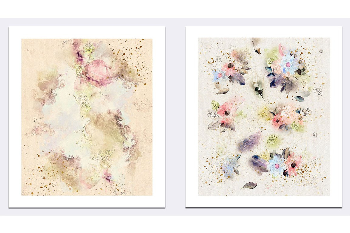 Watercolor Floral Texture, a Texture Graphic by sibel dayı (Photo 8 of 8)