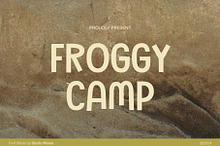 Froggy Camp - Display Font
