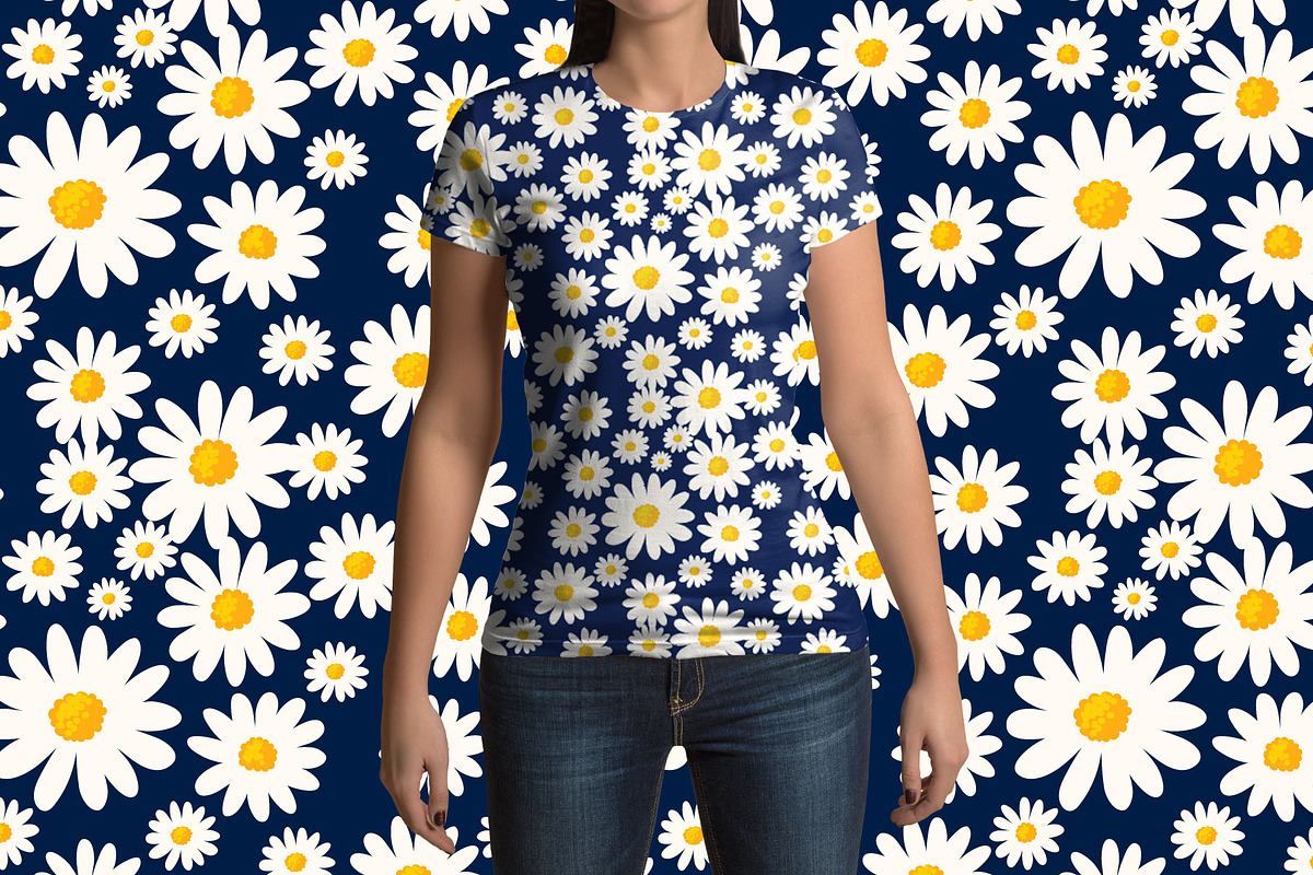 Daisy Ditsy Floral Pattern Bundle, a Pattern Graphic by AvaAva (Photo 2 of 19)