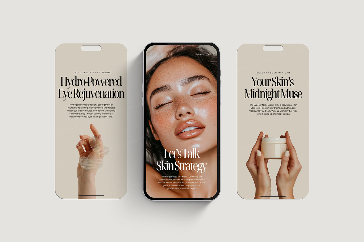 Skincare Instagram Canva Templates, a Social Media Template by COCO Designs (Photo 10 of 21)