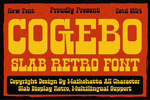 Cogebo - Slab Retro Font