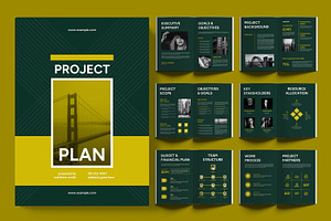 Project Plan Brochure Layout, a Brochure Template by ContestDesign