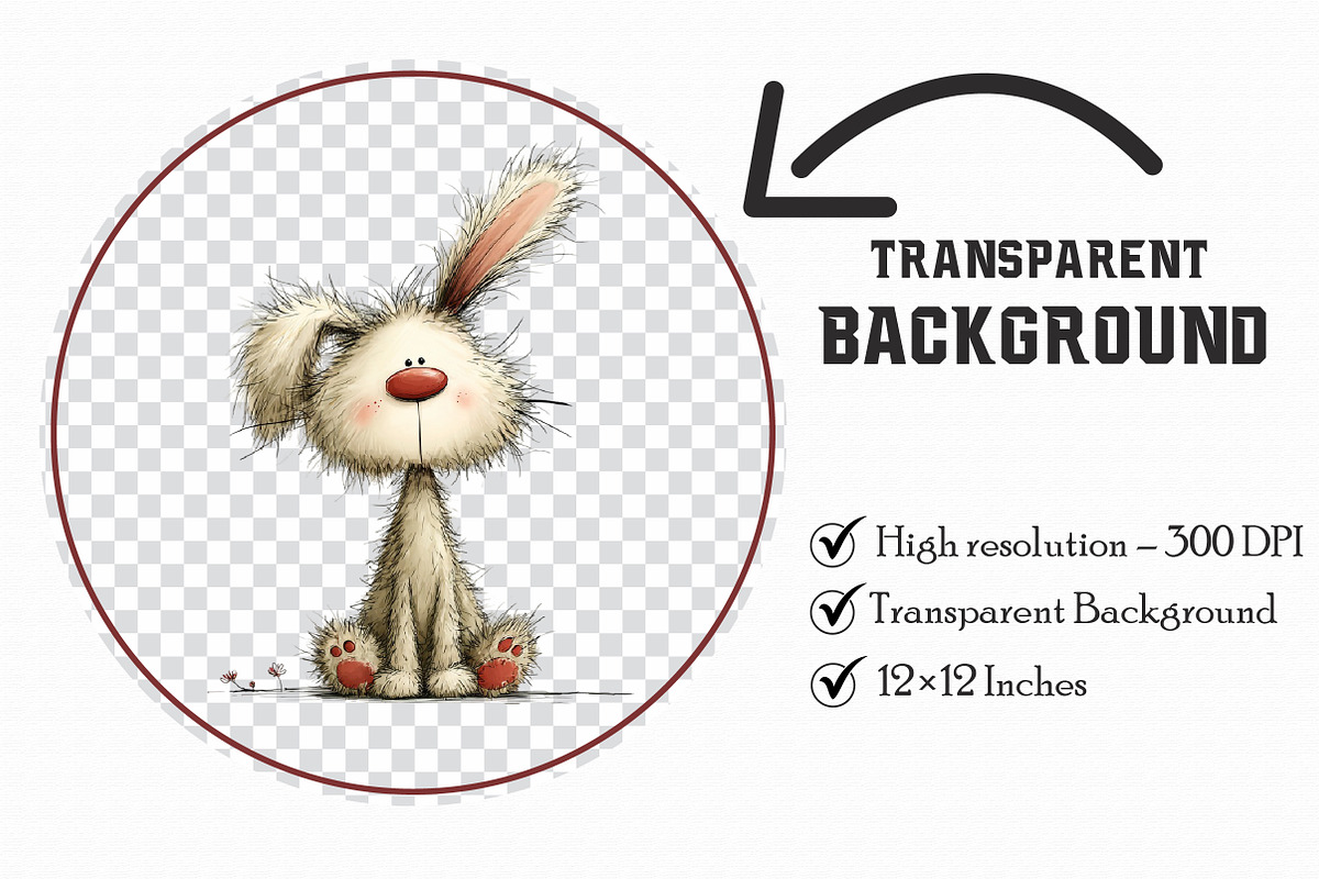 Whimsical Happy Easter Clipart, an Illustration by Libby Wishes (Photo 3 of 7)