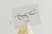 Amabel Vows: Romantic Script Font, a Script Font by Mneme (Thumbnail 9 of 9)