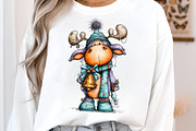 Funny Christmas Reindeer Clipart, an Illustration by SinaCreation (Thumbnail 6 of 11)