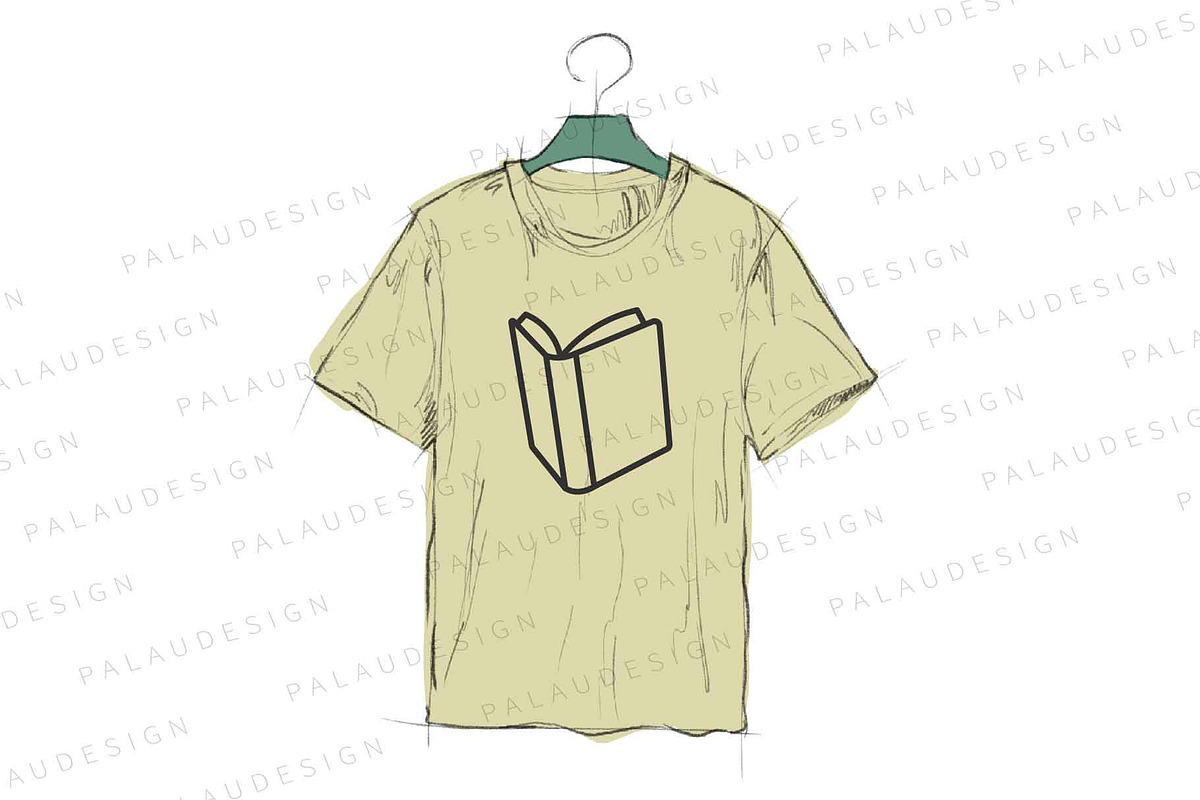 Books Outline Cute Illustrations, an Education Illustration by Palau (Photo 4 of 12)