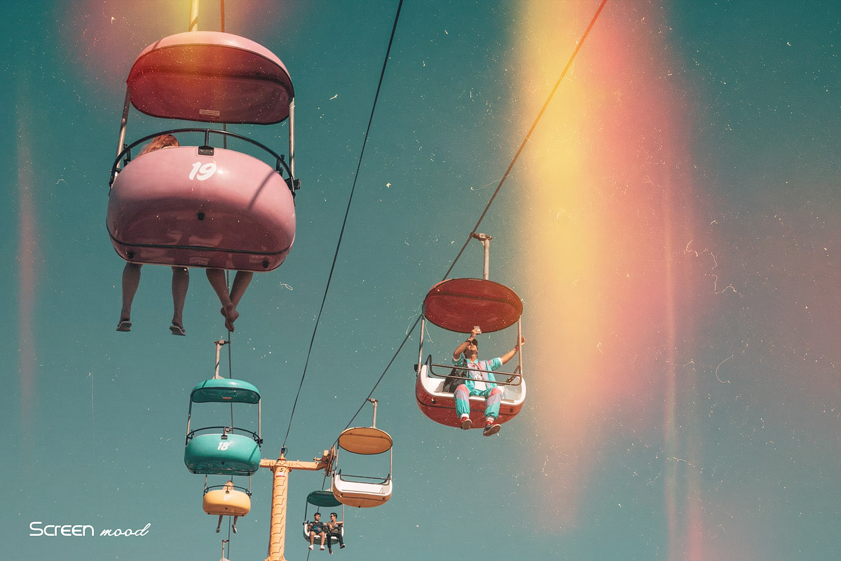 Vintage light leak overlays pack, a Texture Graphic by Shovajit (Photo 3 of 5)
