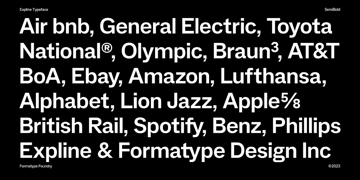 Expline, a Sans Serif Font by Formatype Foundry (Photo 9 of 16)