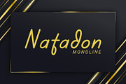 Natadon | Monoline Font, a Script Font by JprintStudio (Thumbnail 1 of 6)