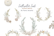 SALTWATER SOUL watercolor clipart, a Decorative Illustration by long summer (Thumbnail 7 of 15)