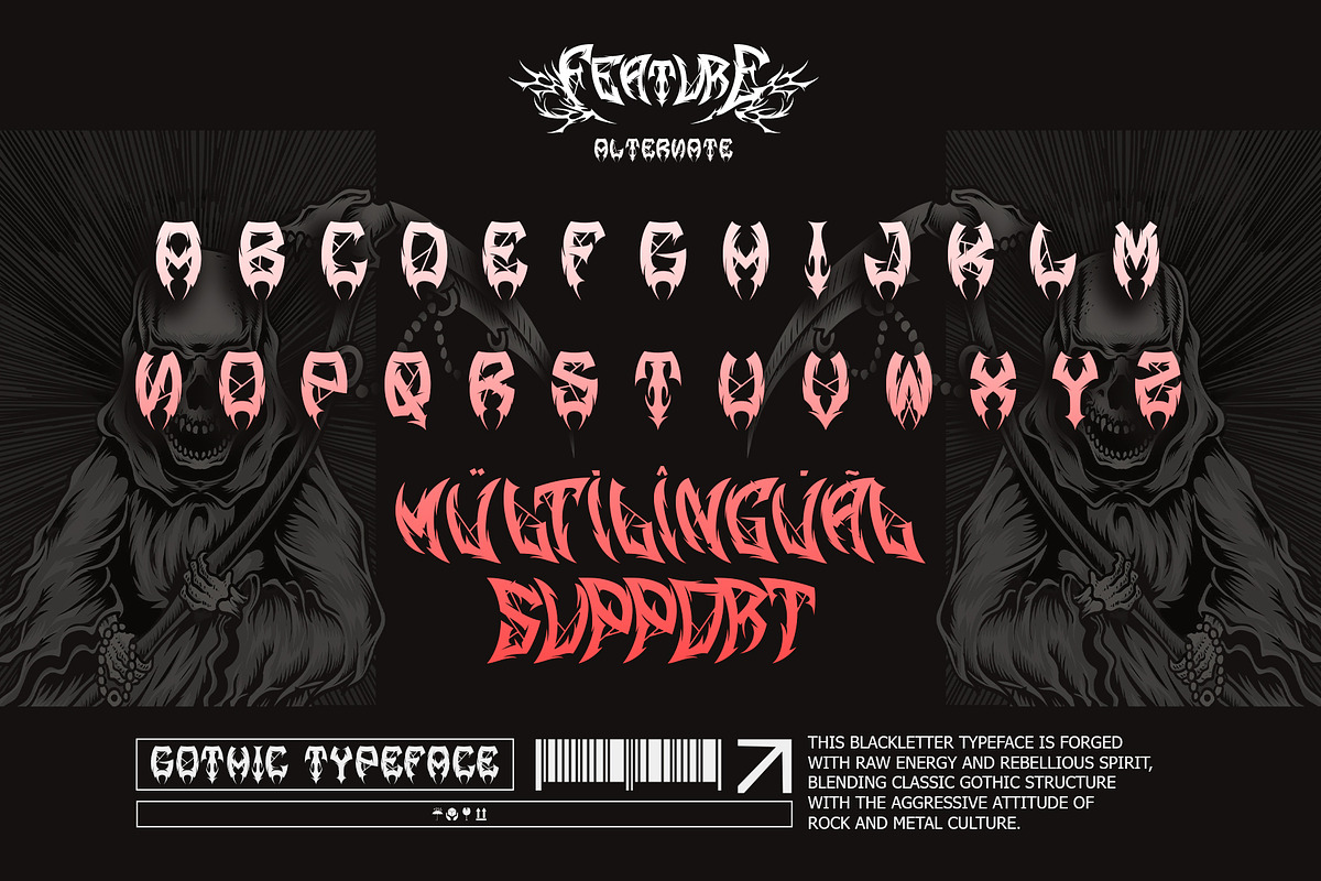 Demon Crown – Gothic Font, a Blackletter Font by Letterara (Photo 12 of 15)