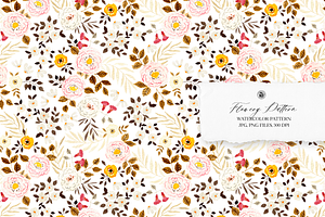 Flowery Watercolor Pattern